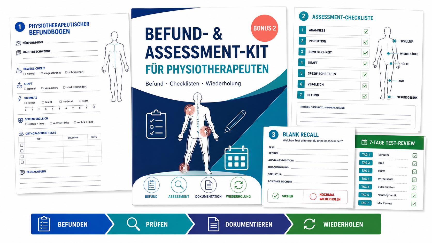 Befund- & Assessment-Kit für Physiotherapeuten
